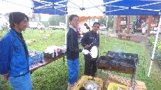 今から焼き芋焼くぞ～！