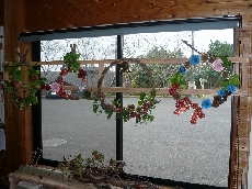 リース製作中。最終段階です♪