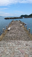 遊歩道からの防波堤♪♪♪