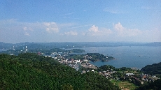 展望台からの眺め。大島大橋や寺島大橋も観えます！