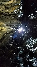 雨の影響で天井からの落ち水、足元の水量も多かったです